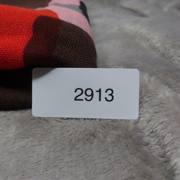 Kate Spade Red Black Geometric Casual Silk Rectangle Scarf Shawl Fringed XLarge - Picture 6 of 6